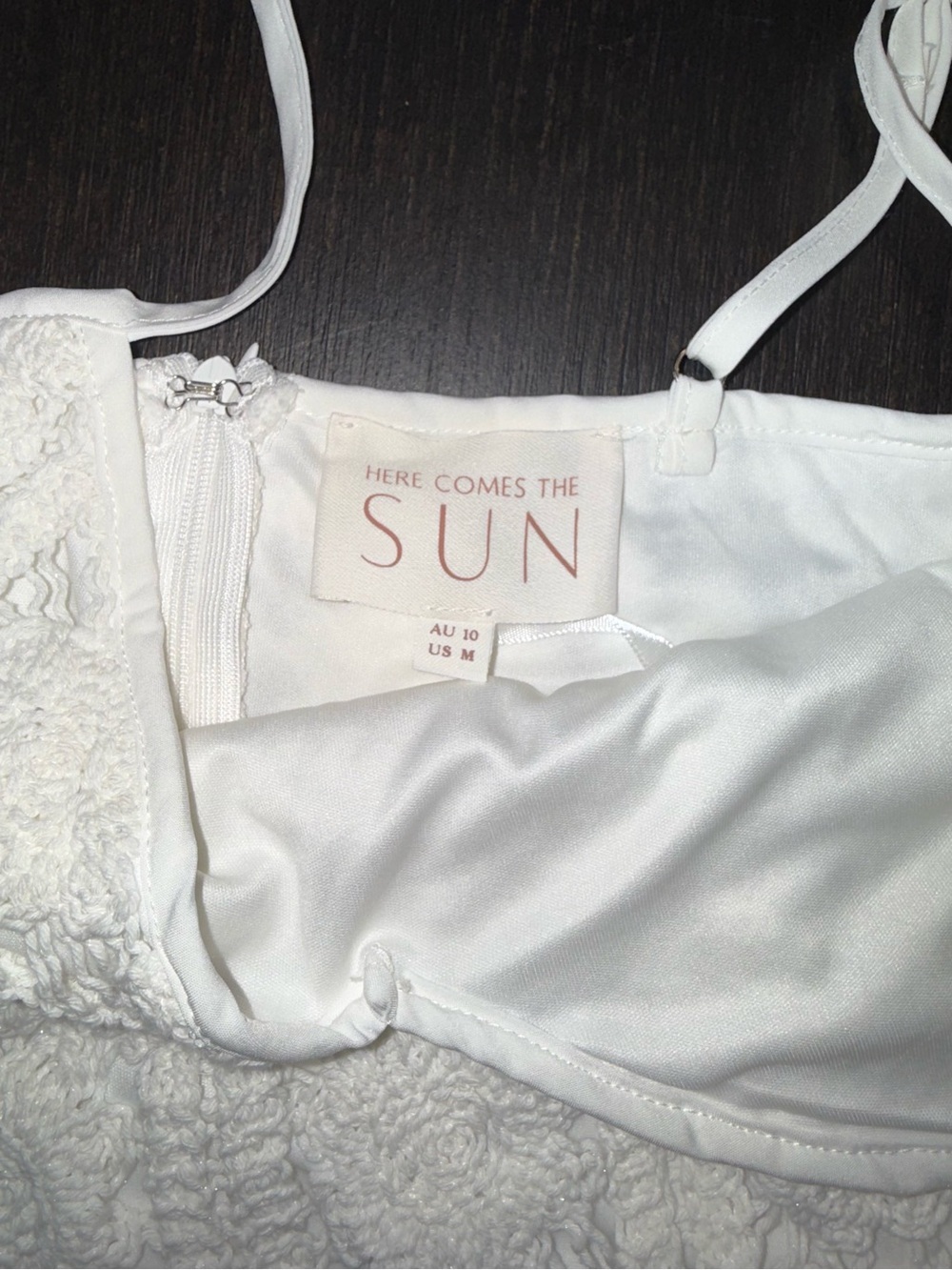 Cayman Sunset Crochet Midi Dress White Beachy Vacation Ready Feminine Brunch - Picture 6 of 10